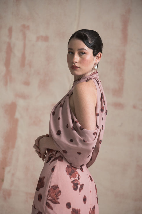 Vesubio Dress Cherry Blush